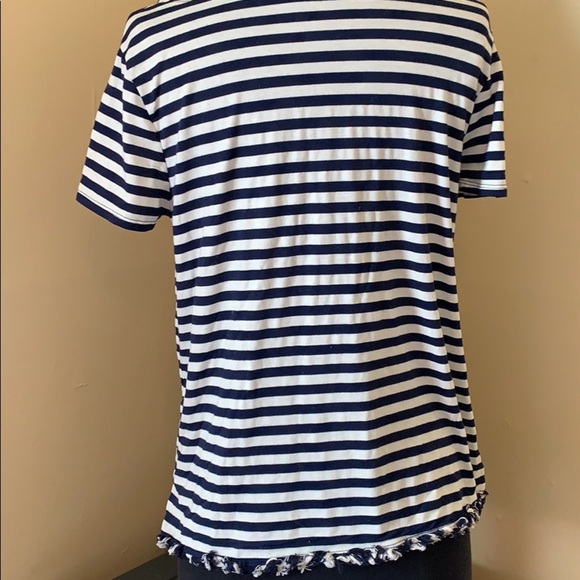 EUC Size Large Stretchy striped blouse C1 - Picture 3 of 5